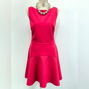 ALEXIA ADMOR Hot pink sleeveless fit and flare mini dress size M